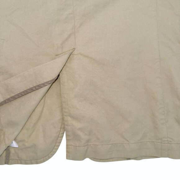 Polo Ralph Lauren Youth Khaki 2-Button Blazer Jacket Size 10-12 Linen Cotton - Picture 6 of 11